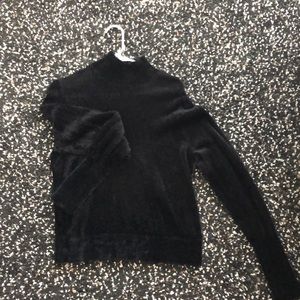Black Fuzzy Leith Sweater